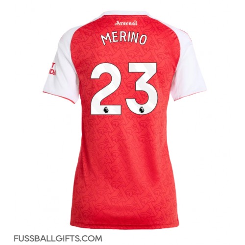 Arsenal Mikel Merino #23 Fußballbekleidung Heimtrikot Damen 2025-26 Kurzarm